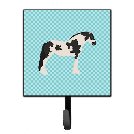Jensendistributionservices Cyldesdale Horse Blue Check Leash or Key Holder MI1655968